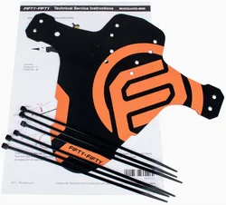 FIFTY-FIFTY Mountain Bike Fender, MTB Mudguard, Front and Rear Compatible Bicycle Mudguard, Fits 26