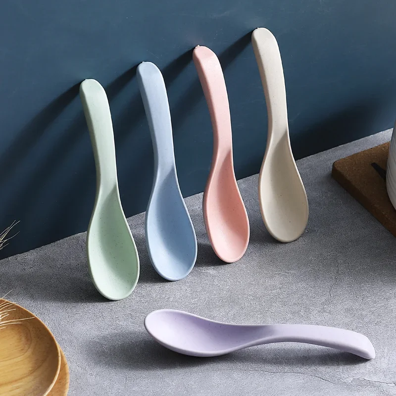 1Pcs Stirring Spoon Multi Purpose Silicone/Plastic for Household Soup Spoons Cooking Utensils Ladle Kitchen Accessories