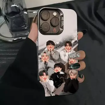 1個KPOP BTS手機殼,IMD色銀色外殼,適用於iPhone 16/15/14/13/12/11 Pro Max Plus 8 最佳銷售 BTS iPhone手機殼 - №1