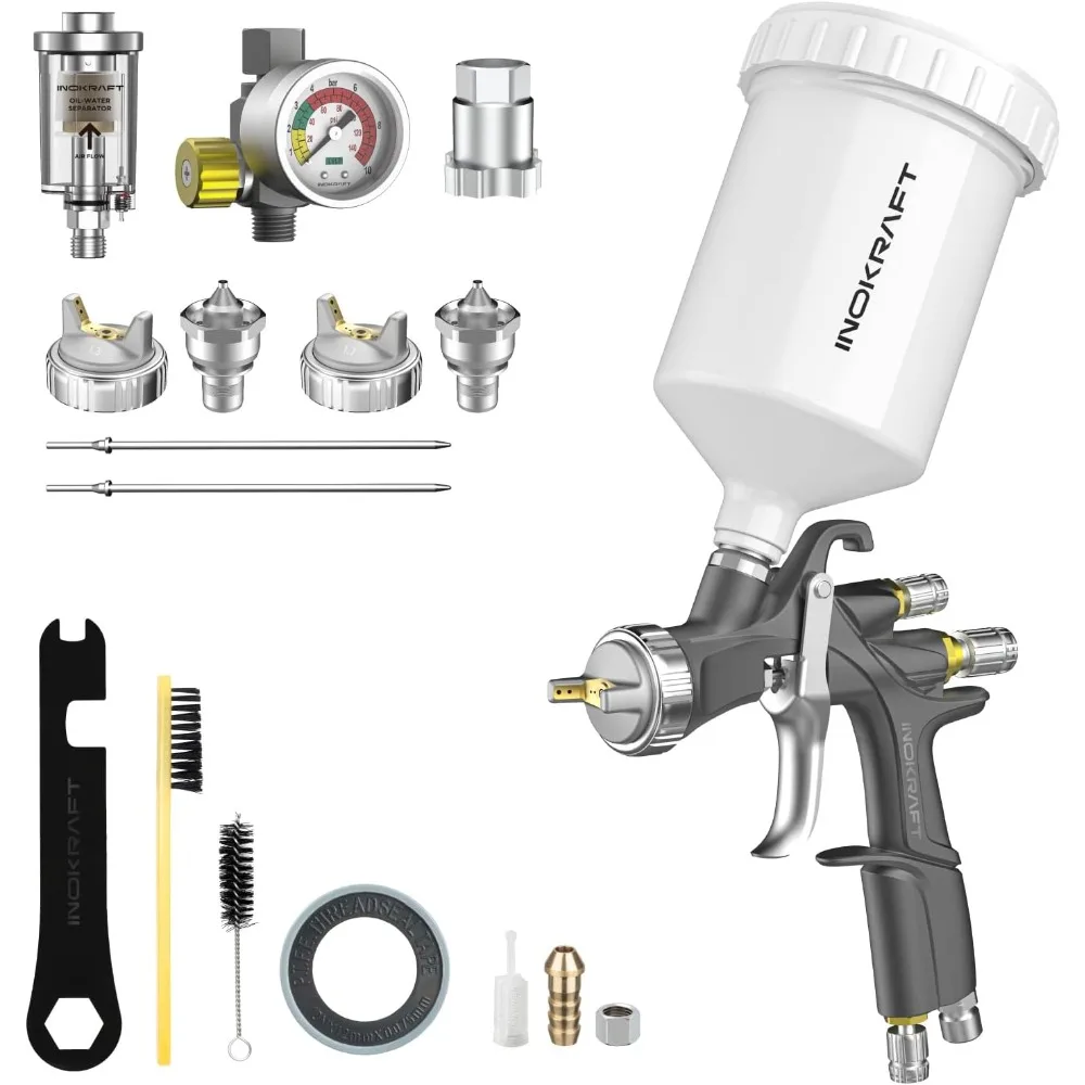 Air Spray Gun Premium Kit, Easy to Use, Paint Gun for Cars & House DIY Painting,with Paint Sprayer Accessories