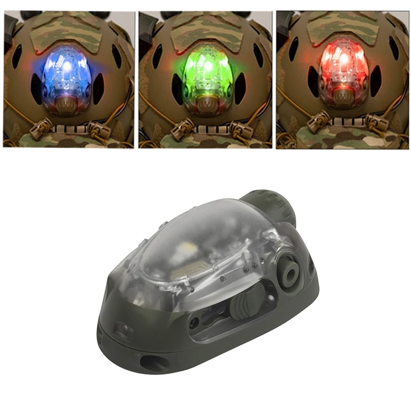 Tactical Helmet Signal Led Waterproof Outdoor Survival Safety Hunting Airsoft Signal Lamp Red/green/blue/white/ir Head Light