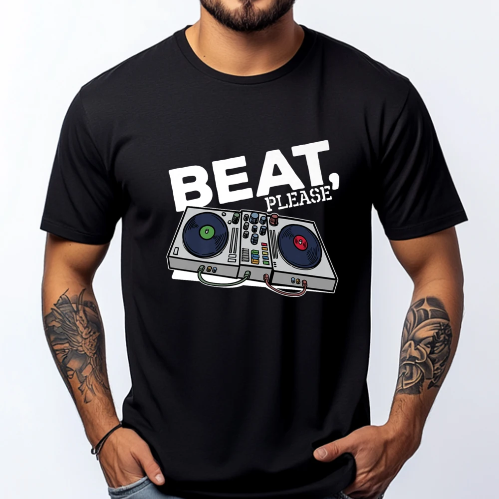 

Beat Music Hip Hop Scratch Disco Dance Songs Luxury T Shirt Original Mens T-Shirts Vintage Short Sleeve