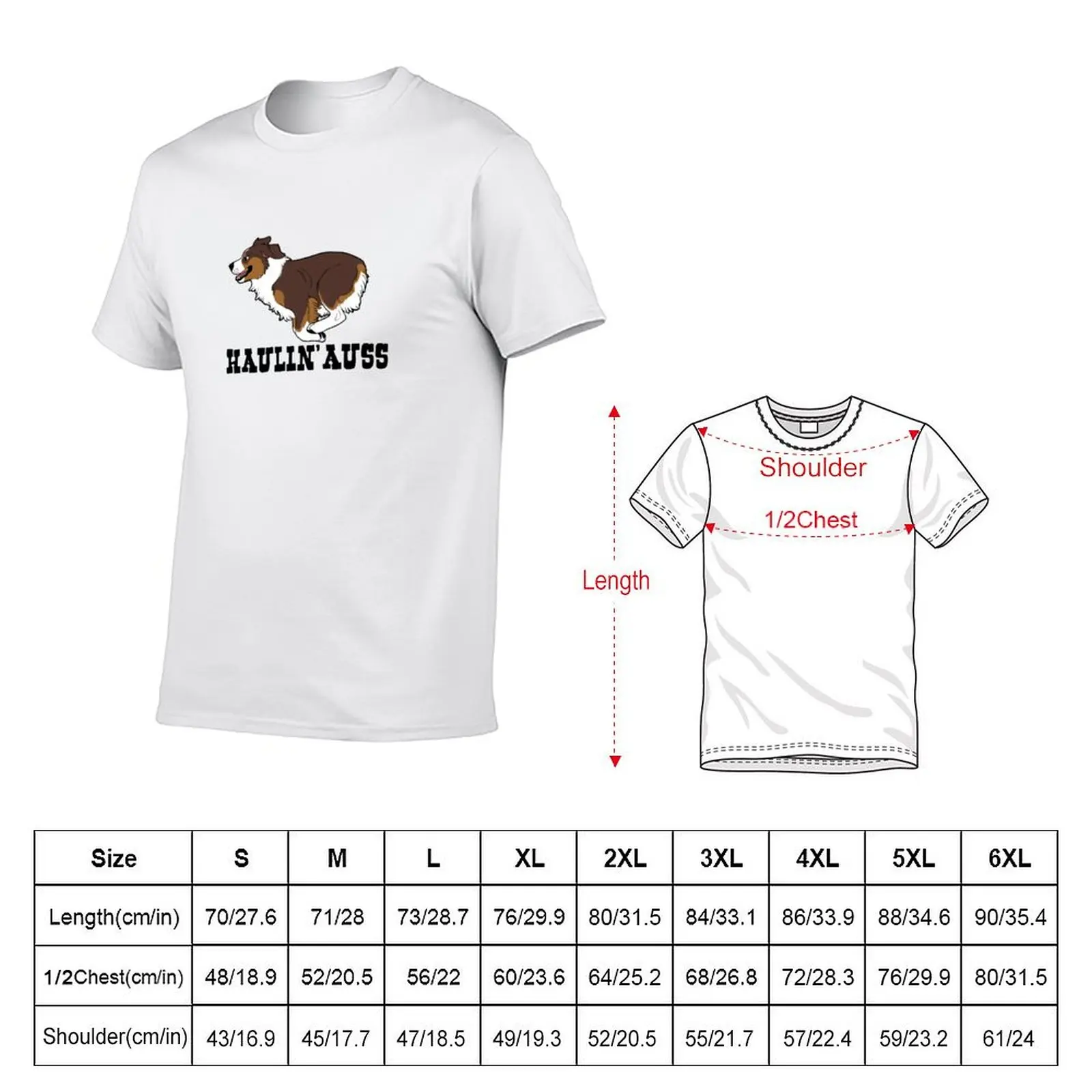 HAULIN’ AUSS (red tri) T-Shirt Plus Size Gym Sports T-Shirt
