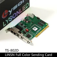 Linsn TS802 Full Color LED Video Display HUB75 RGB Panel Screen Sending Card DVI USB Cable Included P3 P4 P5 P6 P10 Module Use