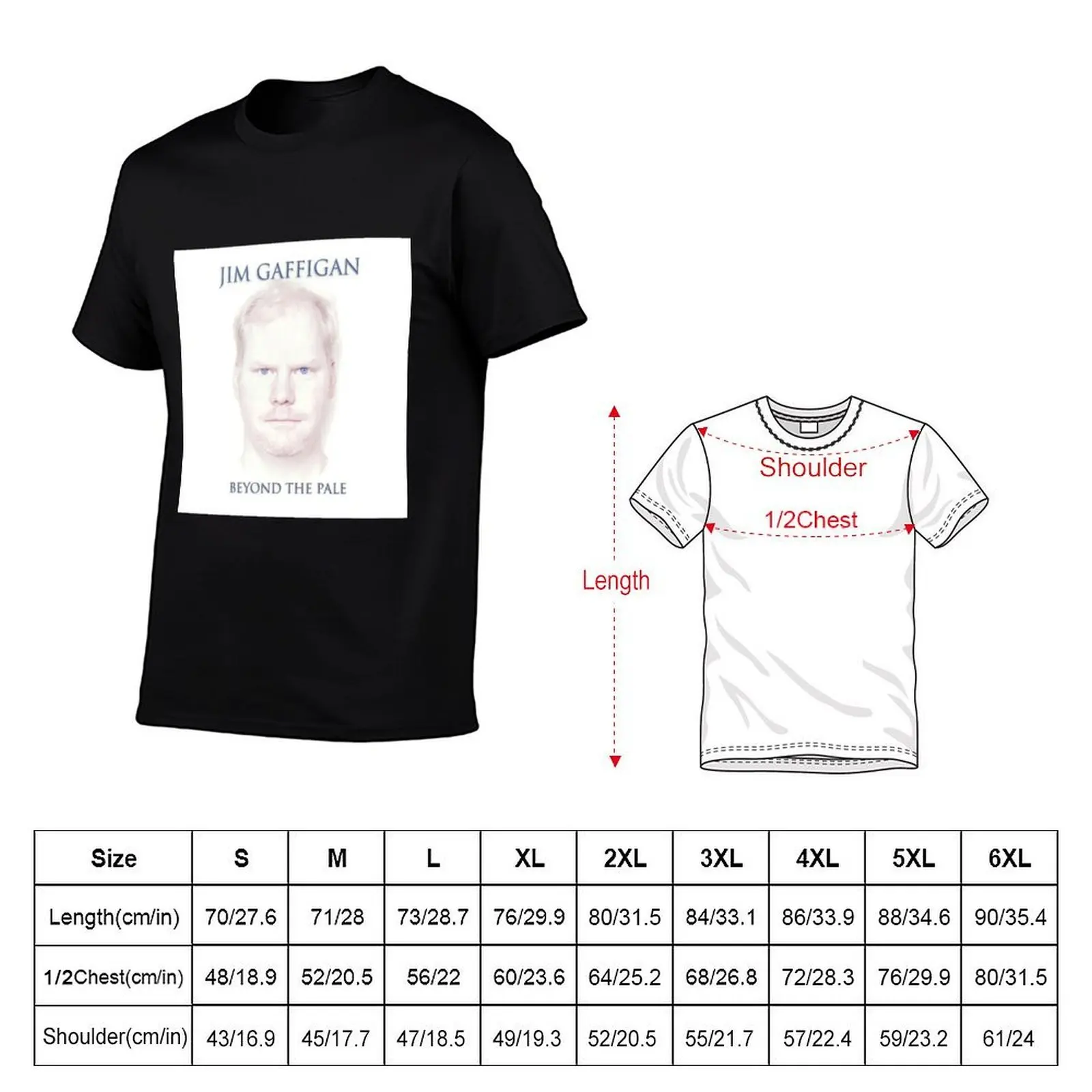 Jim Gaffigan beyond the pale T-Shirt quick-drying plain men clothes