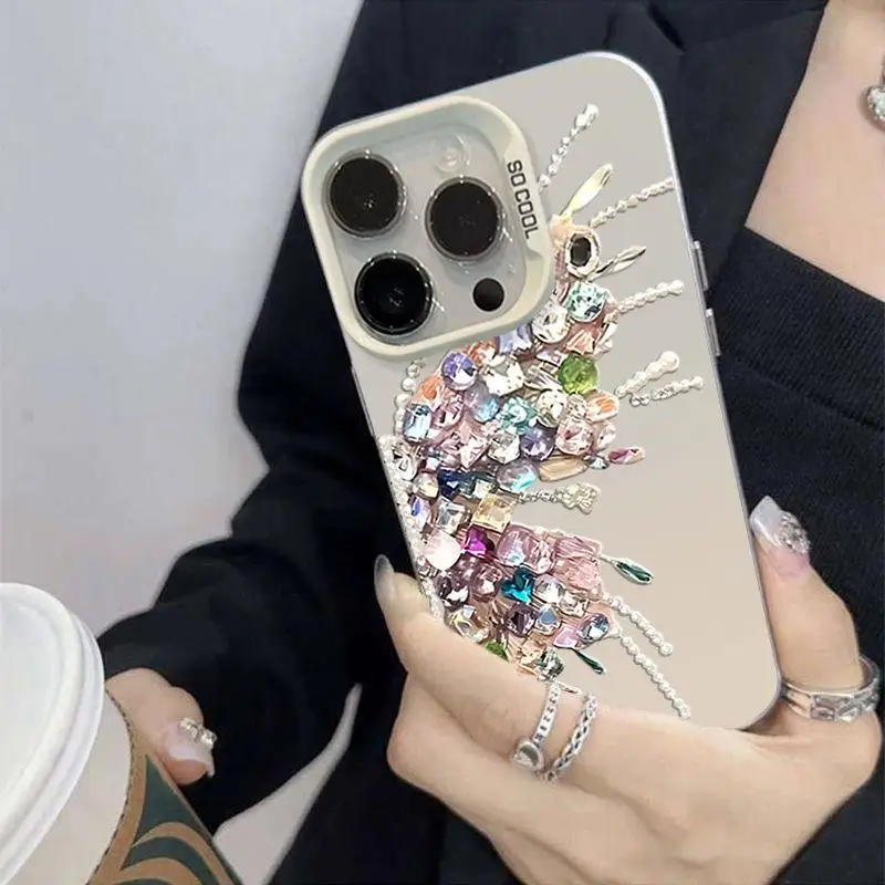 3D Diamond Butterfly Phone Case For Samsung A54 A55 A53 A73 A33 A32 A52 A52S A34 A31 A51 A71 A15 M23 M30S M31 J7 Prime Cover