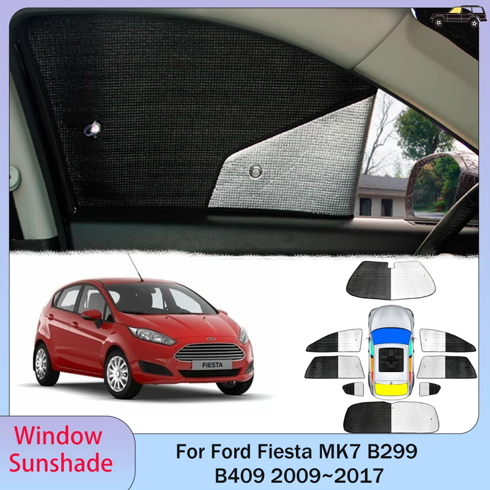 

Для Ford Fiesta MK7 B299 B409 2009 ~ 2017 2010 2011 2012 2013 2014 2015 2016 автомобильный солнцезащитный козырек в стиле лобового стекла, защита от солнца, аксессуары для зонта