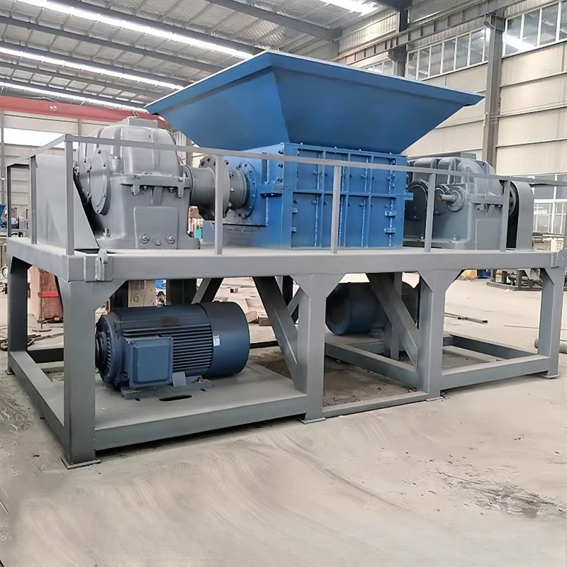 Shredder Scrap Steel Metal Processing Crusher, Large Vertical Electric Dual Shaft