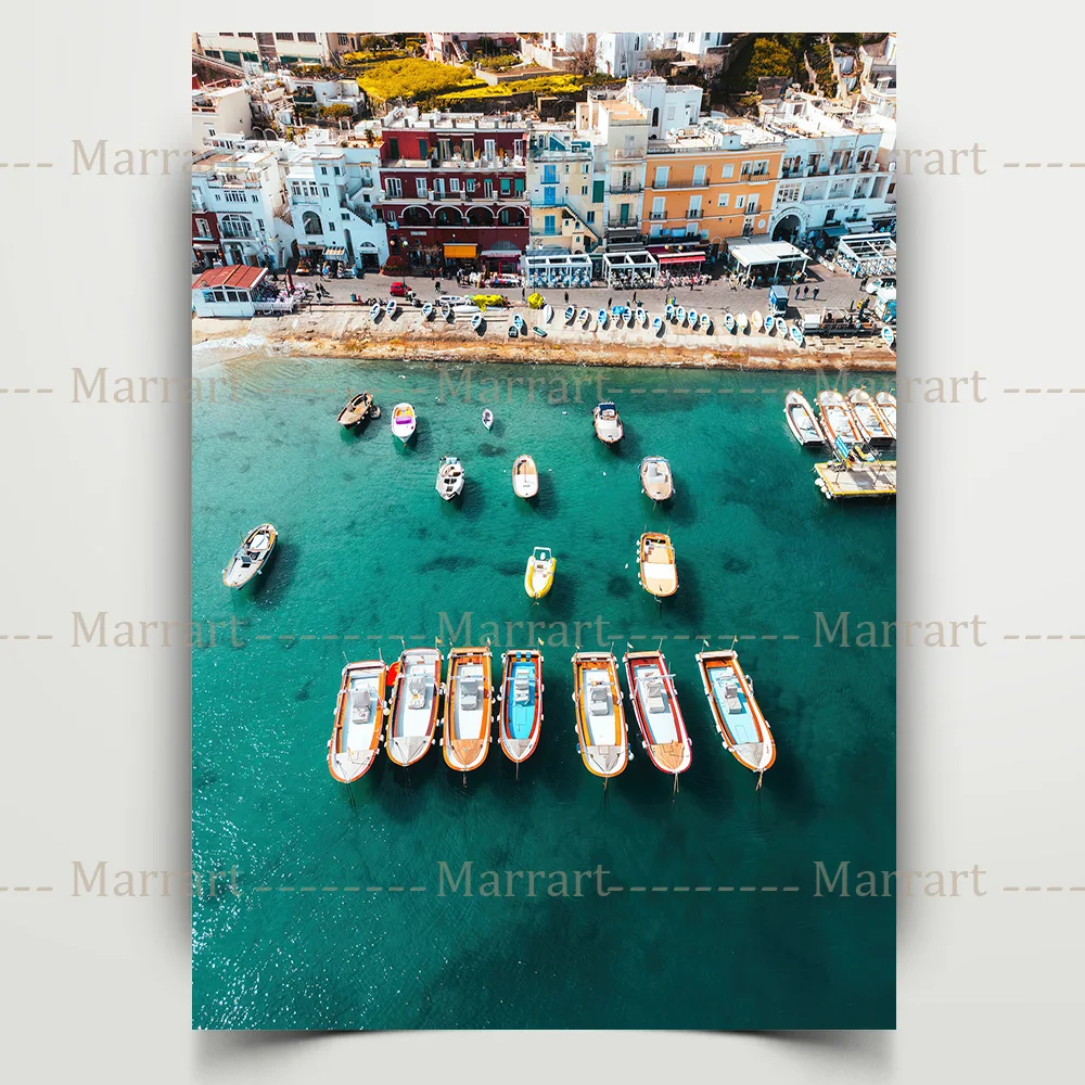 European Pier River Beach Photography Art Poster and Print, Italian and Australian Beach Scenery Wall Art Canvas Painting Decor