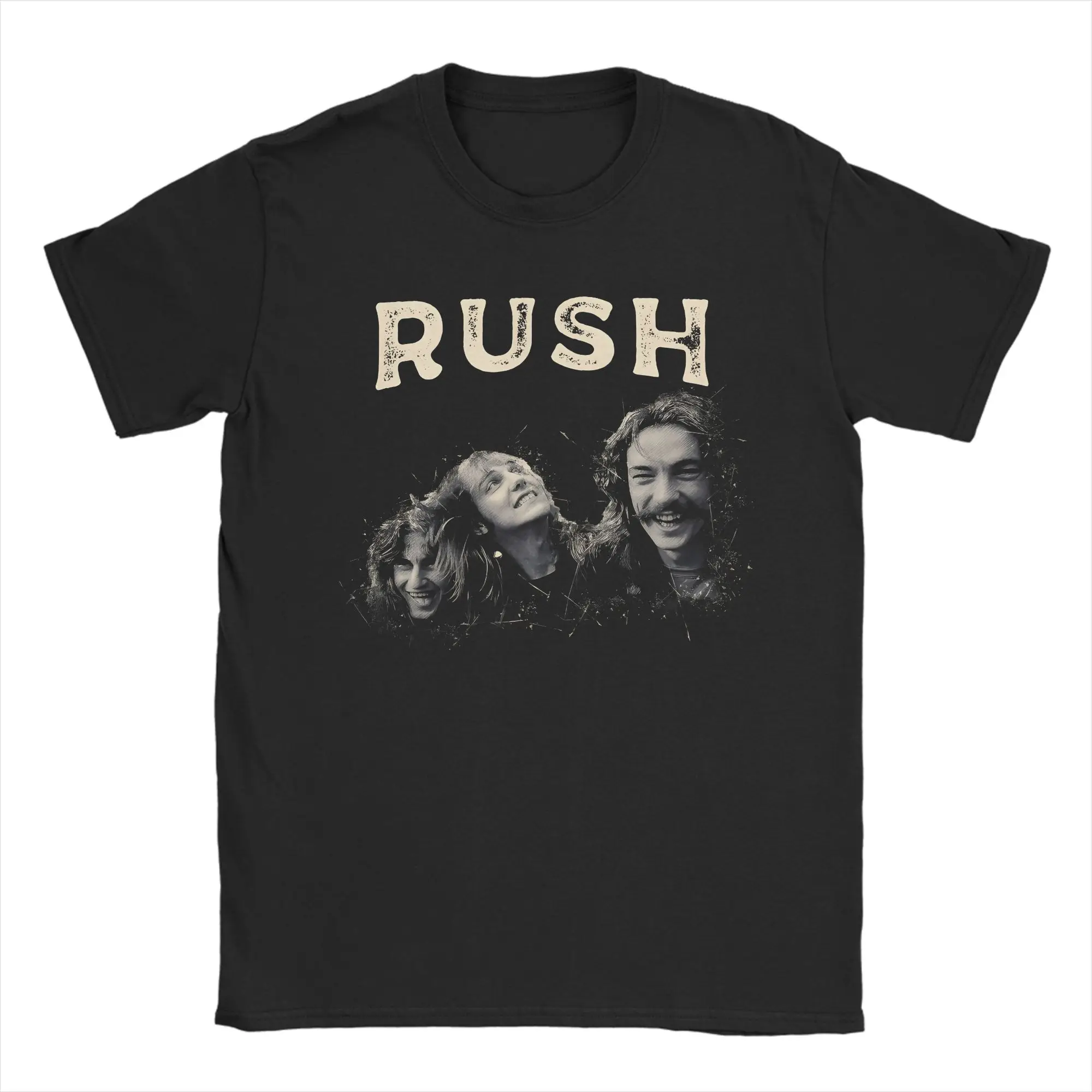 Rock Music Rush Band T-Shirt Man  Streetwear T Shirts Summer Crew Neck Leisure Tees Wholesale Big Size Clothing