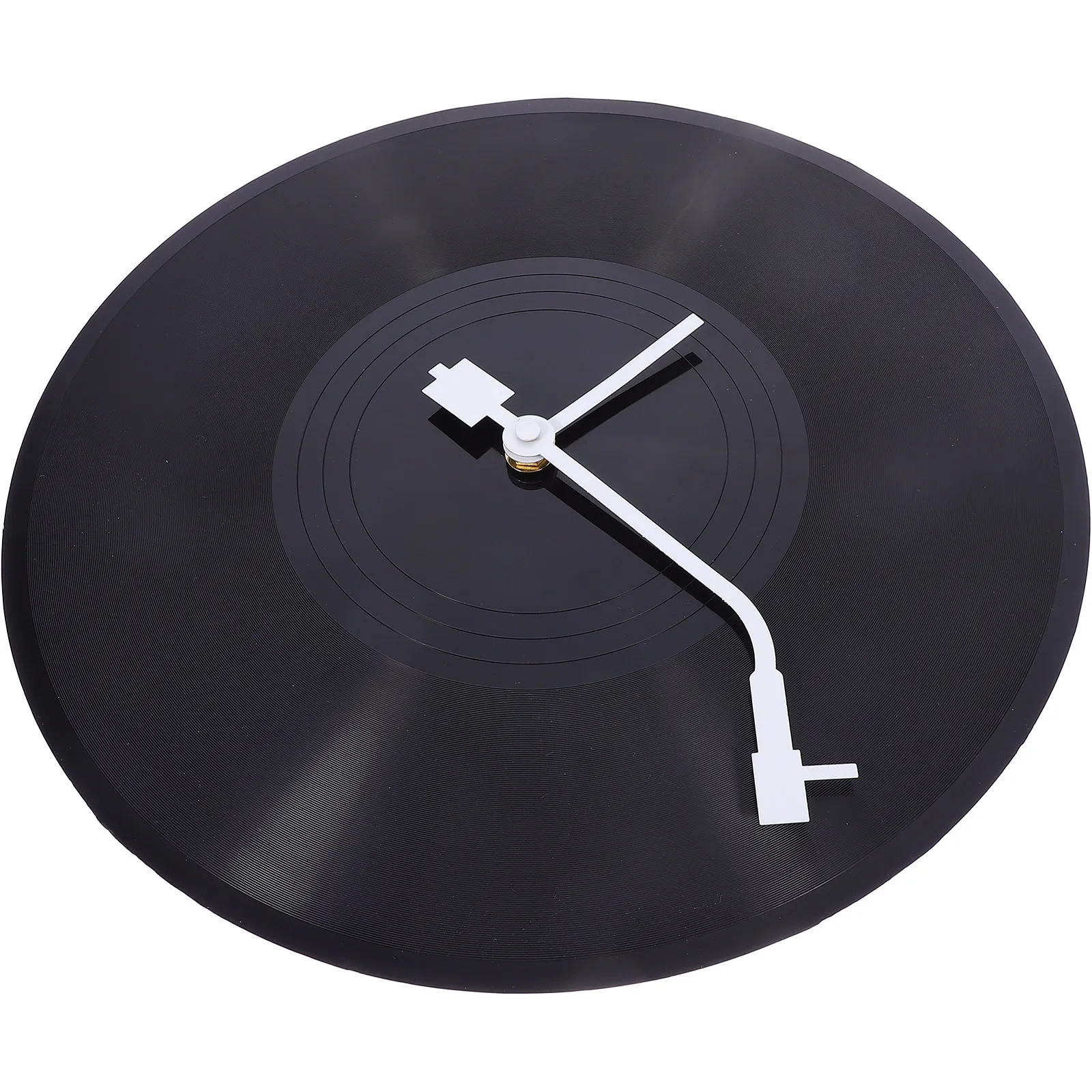 Office Clock Music Room Decor Hanging Wall Themed Phonograph Record Style Living