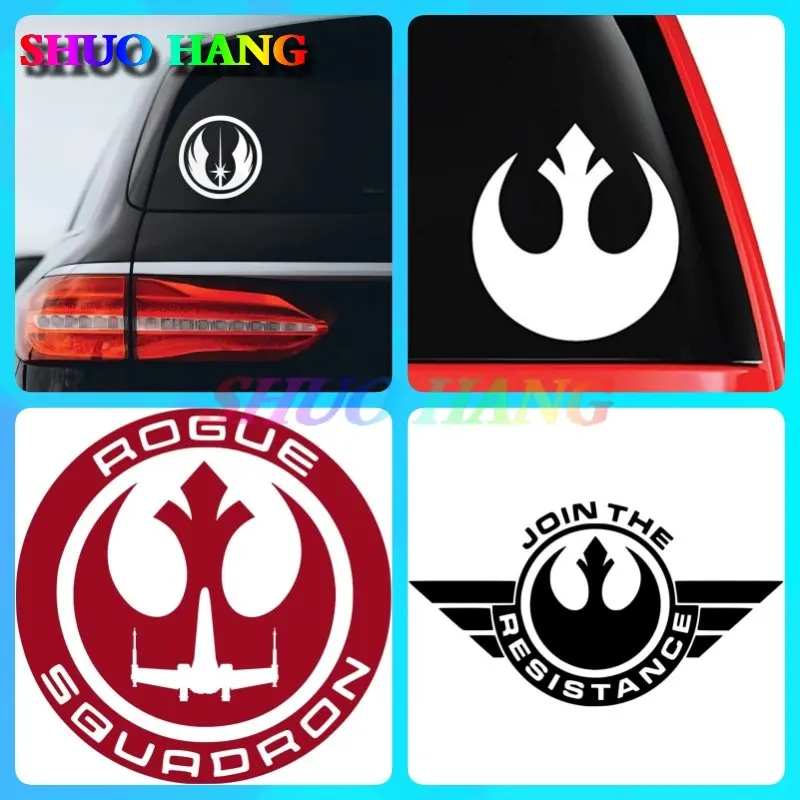 Red Rogue Squadron Decal Join The Resistance Vinyl Rebel Alliance Logo Sticker Jedi Order Graphic Car Truck SUV Vance Windows