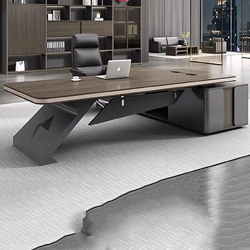 Nordic Aesthetic Office Desk Display Minimalist Executive Modern Office Desk Organizers Storage Escrivaninha Trendy Furniture