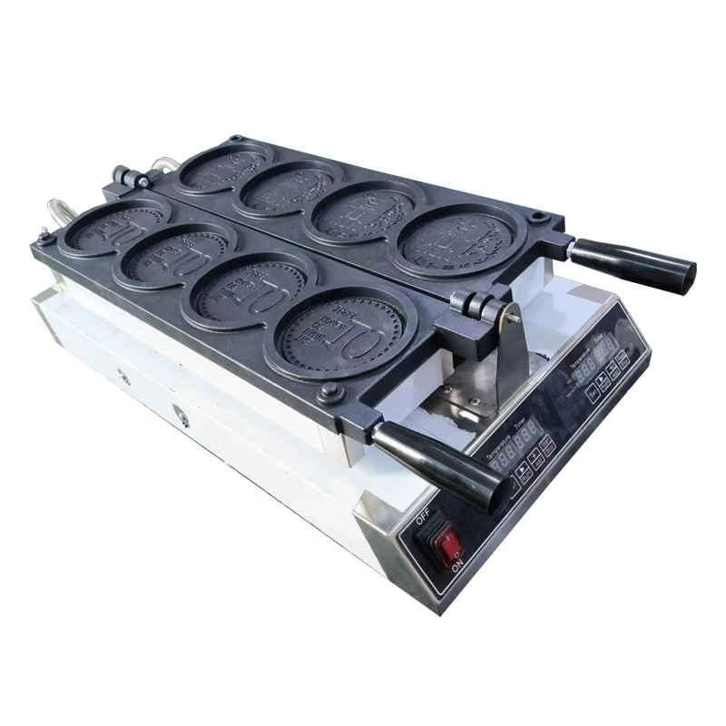 Computer Version Gold Coin Waffle Machine Non Stick Pan 10 Yen Bread Waffle Machine Korean Gold Coin Waffle Machine