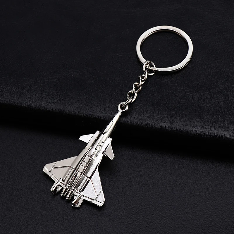 New Men\'s Metal F16 Fighter Keychain Gadgets For Men Battleplane Key Chain On Bag Car Trinket Jewelry Boyfriend Gift Souvenirs