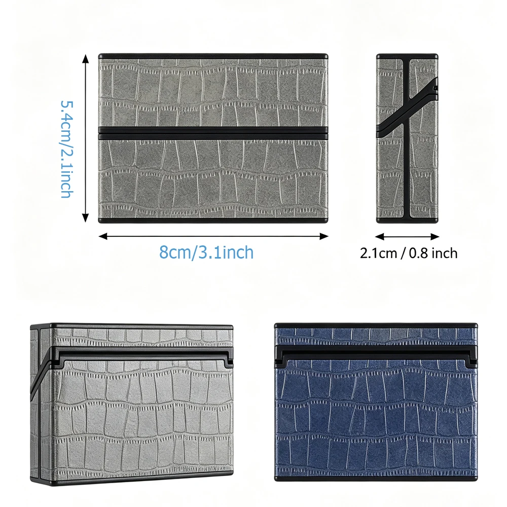Crocodile Texture Leather Case for IQOS ILLUMA Anti‑Drop Protective Cover Slim Lightweight Shell for IQOS ILLUMA I ONE Holde