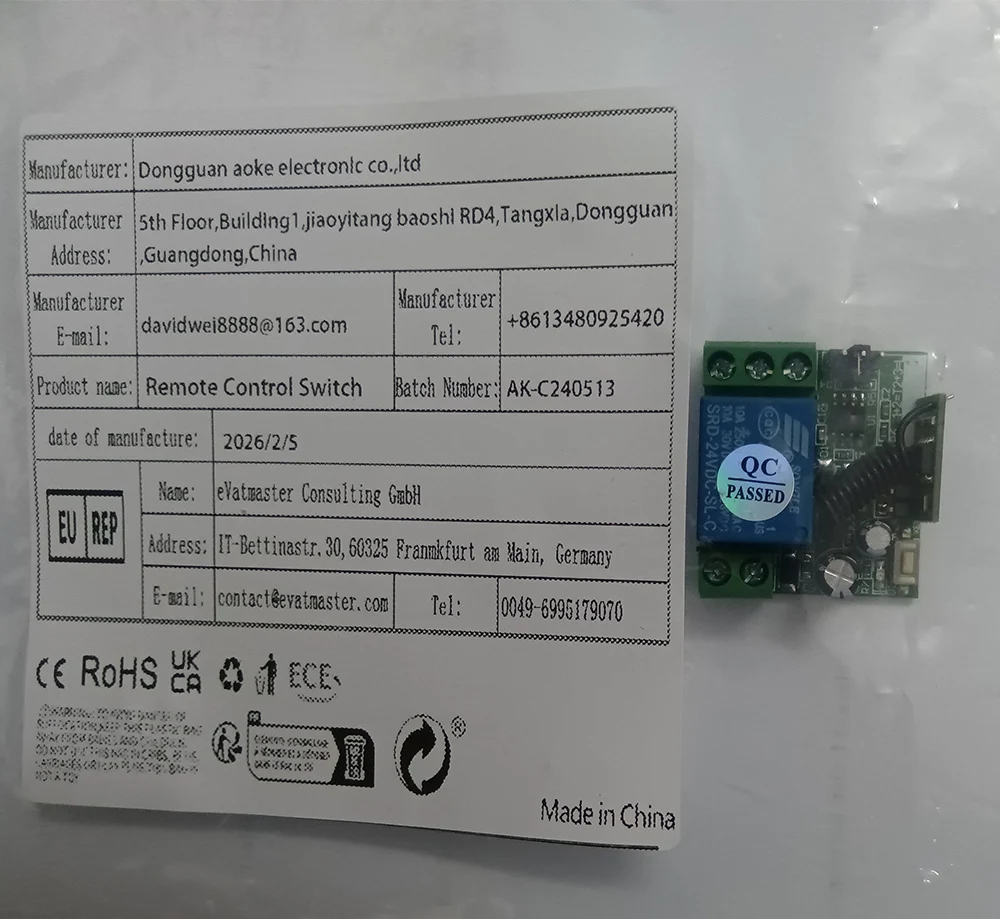 Hot DC12V 24V 1CH 1 CH Wireless Remote Control Switch 10A Relay Receiver Module Transmitter with 315/433 Mhz Remote Controls