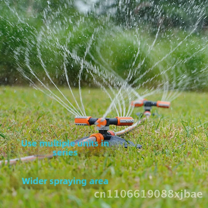 

Автоматический спринклер для полива цветов, вращение на 350 градусов, тригневный спринклер для орошения газона для домашнего садоводства