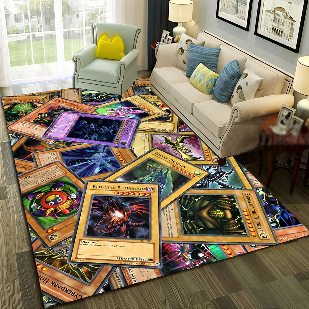 

Yu-Gi-Oh MONSTER CARD Anime Cartoon Carpet Rug for Home Living Room Bedroom Sofa Doormat Decor,kids Area Rug Non-slip Floor Mat