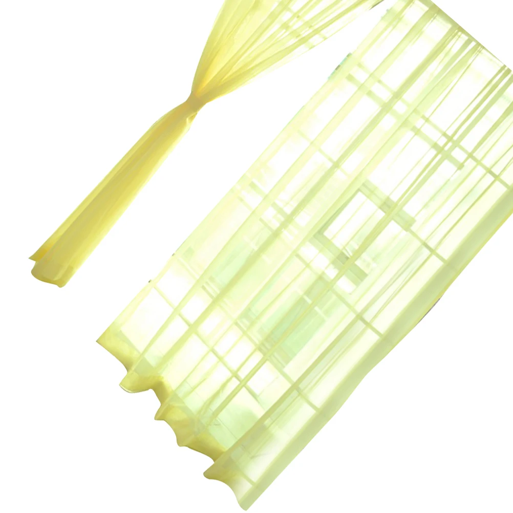 

Transparent Tulle Window Sheer Window Screen Rod Pocket Voile Curtains for Bedroom Living Room 100x200cm (Golden Yellow)