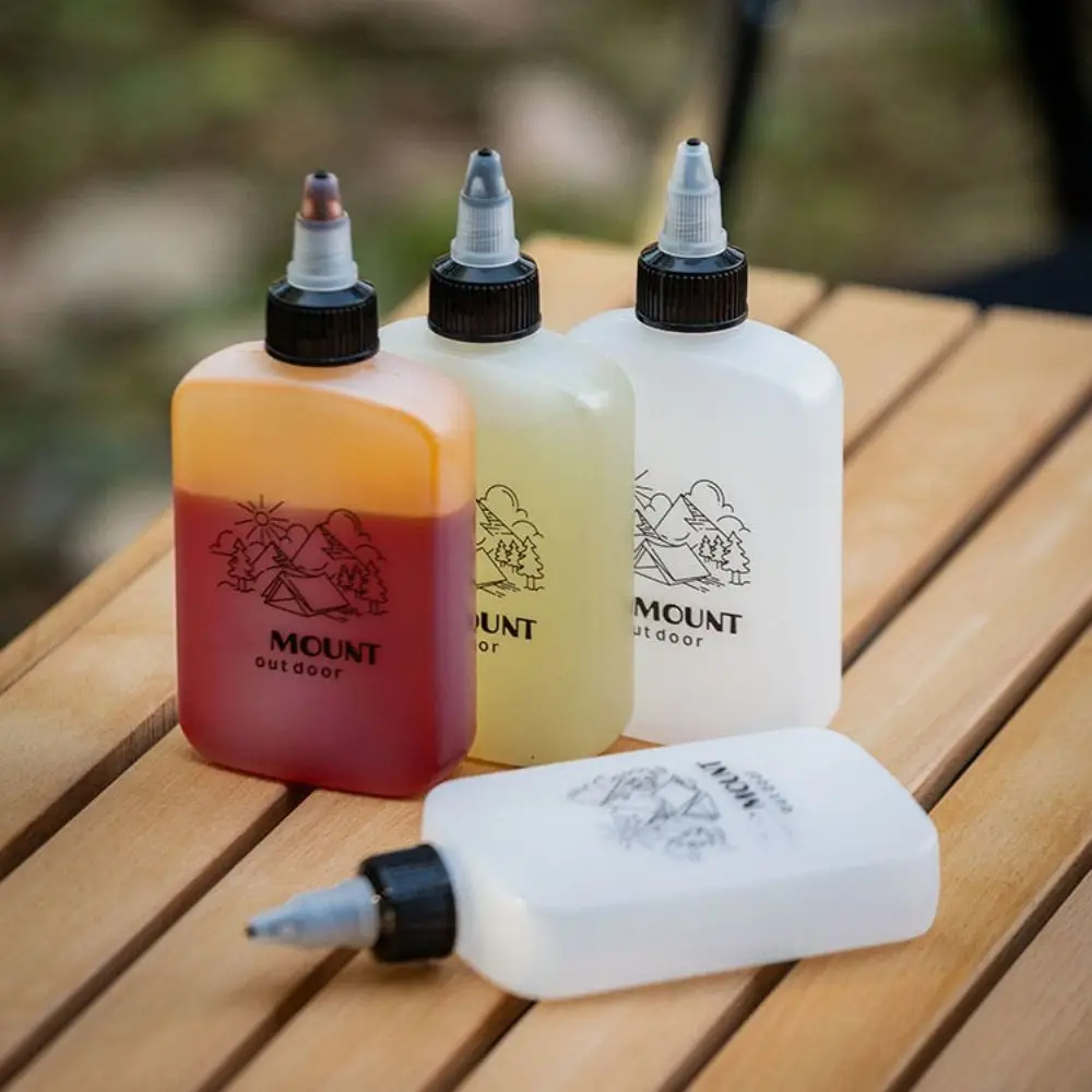 2pcs High Quality 120ml Outdoor Oil Bottle Portable Leak-proof Packaging Small Oil Pot Camping Sealed Seasoning Bottle