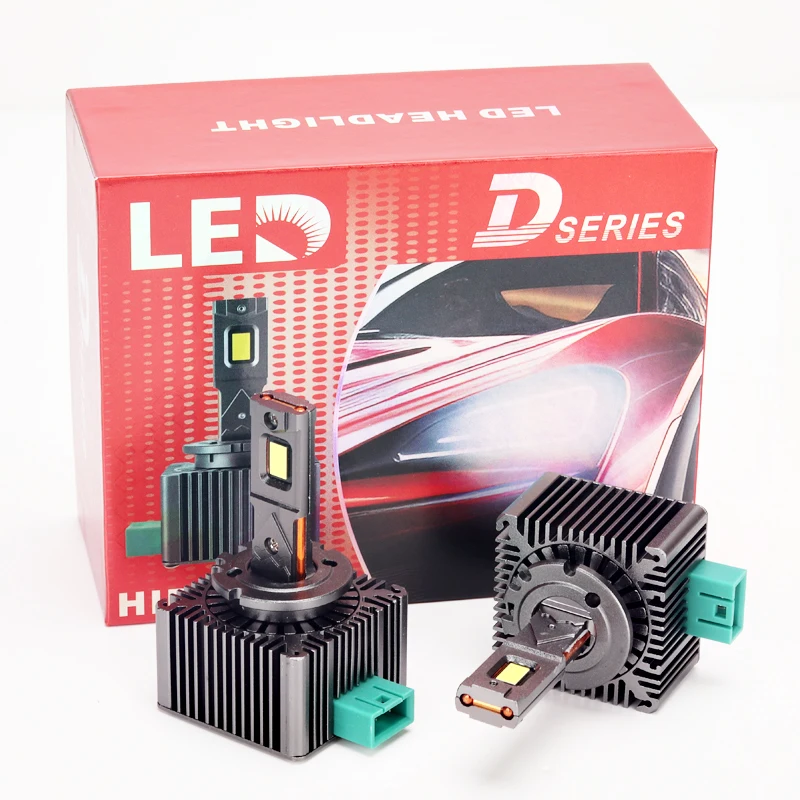 D1S D3S LED Headlights 30000Lm D4S  D2S D8S Auto Bulbs Canbus Two-sided 80W D1R D2R D3R D4R Car Lamp 1:1 Xenon HID
