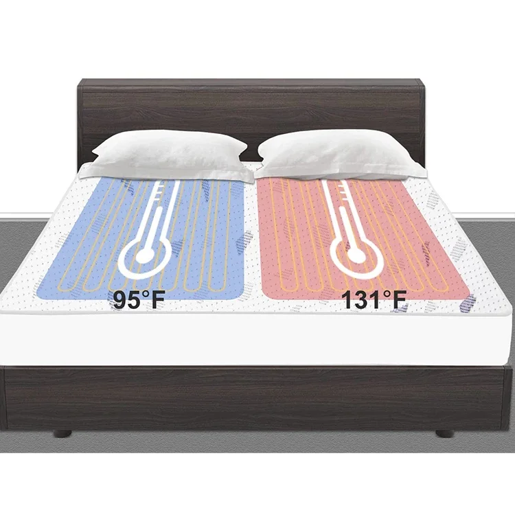 

2022 High Quality Machine Washable Heated Mattress Under Bed Warmer Electric Blanket Fit for Deep Mattress up to 15 Inch