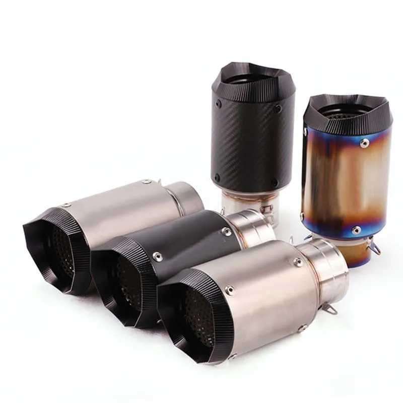 

Slip On Universal Motorcycle Racing Exhaust Pipe Muffler Modified Escape without DB Killer 60mm For R25 MT09 CBR1000RR S1000RR