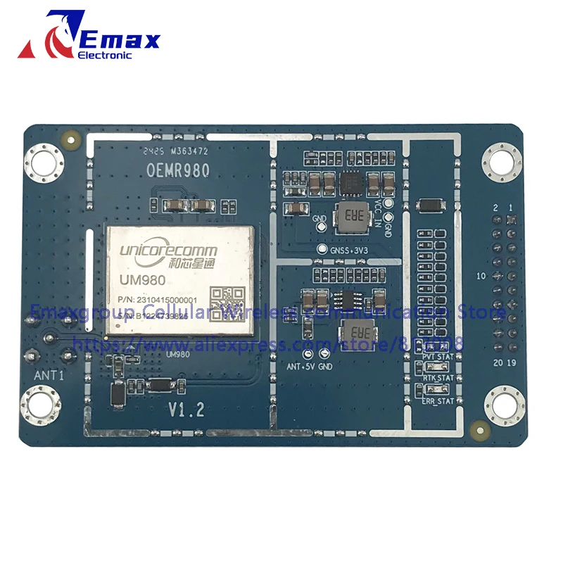 EM-OEMR980 Core Board Unicorecomm UM980 RTK GPS Module With EM-500 High-precision Antenna RTK GNSS Receiver