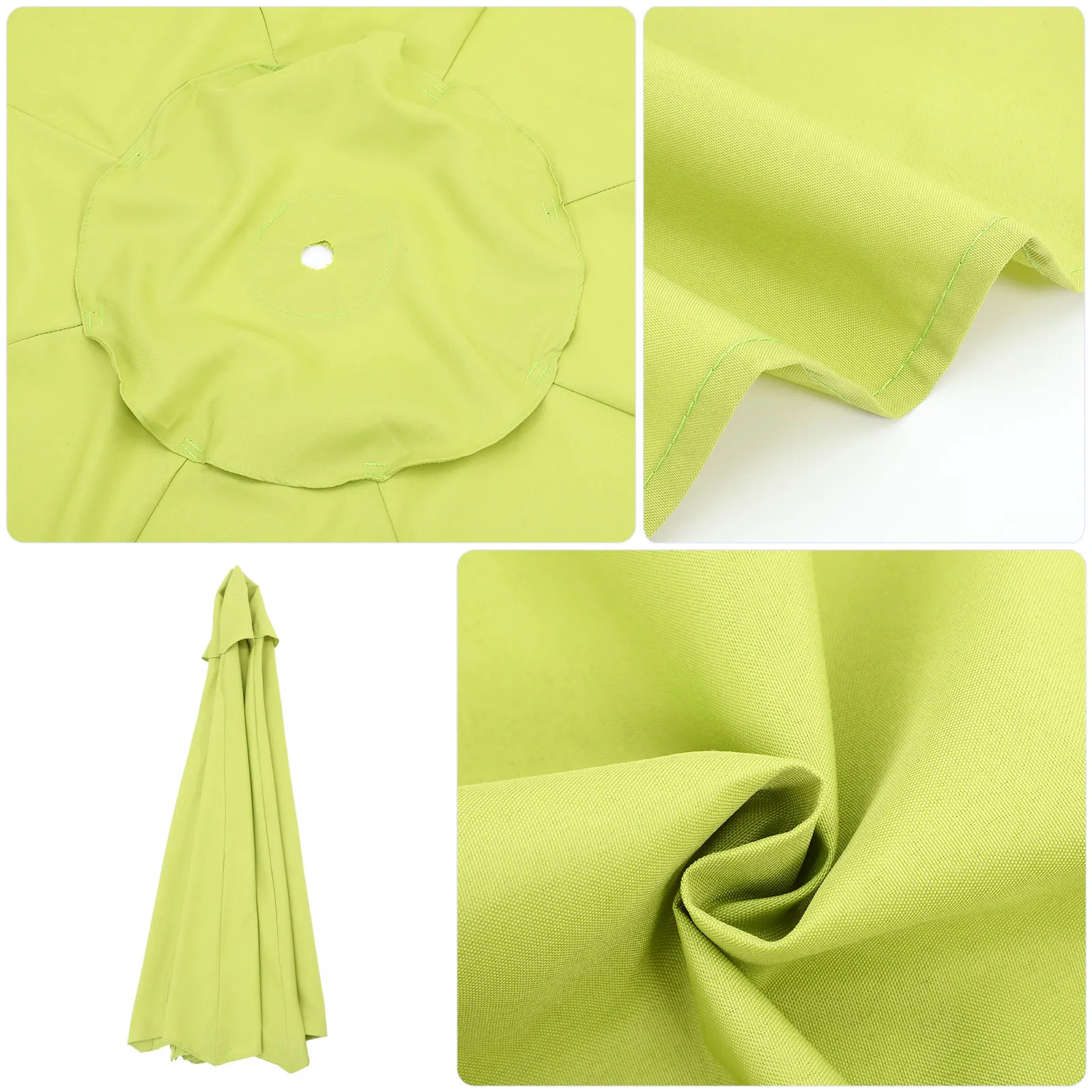 

Garden Replacement Waterproof Windproof Heavy Duty Outdoor Fabric Replacement Canopy For Patio Yard Reusable Durable Umbrella