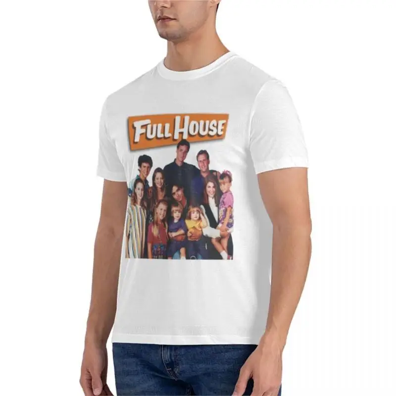 Czarna koszulka męska męska koszulka full house cast klasyczna koszulka kocia koszule męskie zwykłe t shirty bawełniane t shirty męskie letni t-shirt