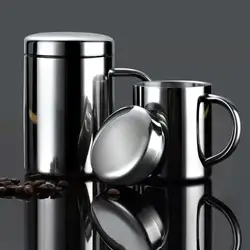 400ML Stainless Steel Coffee Mug Double-layer Anti-scalding Cup Portable Drink Beer Tea Juice Thermal Tumbler Insulated Cups
