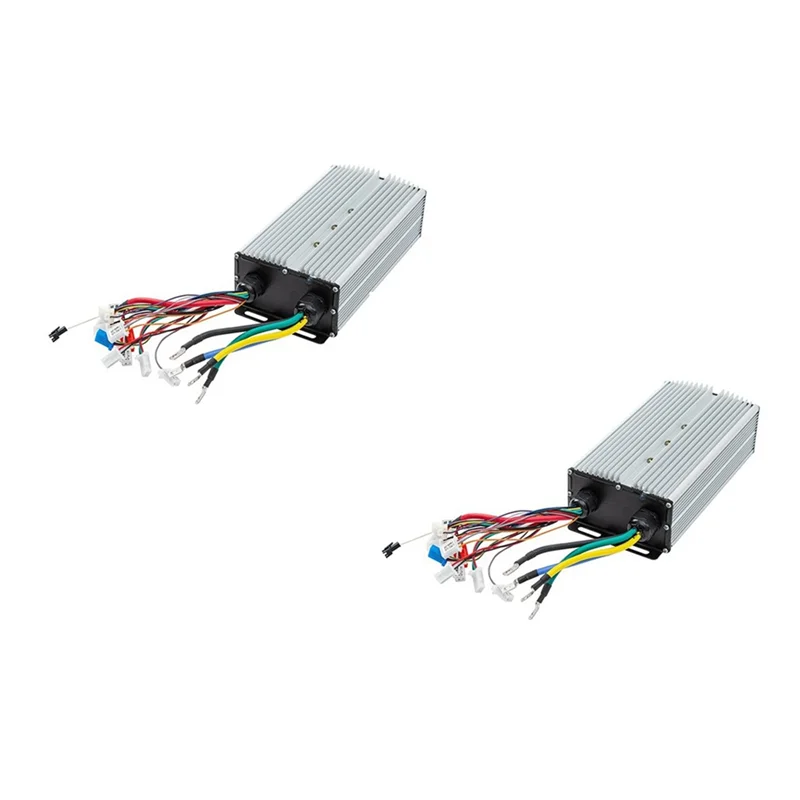 

2Pcs 48V 60V 72V 3000W Hub Motor Controller 24Mos MAX80A for Electric Bike E-Scooter Motorcycle Bldc Motor Controller