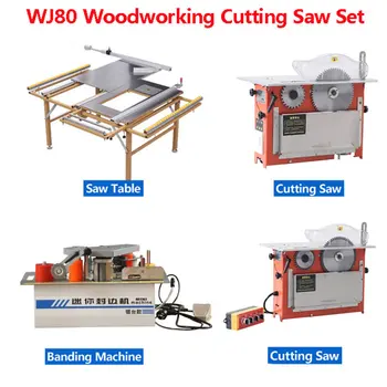 Scie de Table multifonctionnelle, Rail de guidage de précision, Kit de scie à panneau électrique pliante avec scie à découper, Machine à plaquer, scie en Option