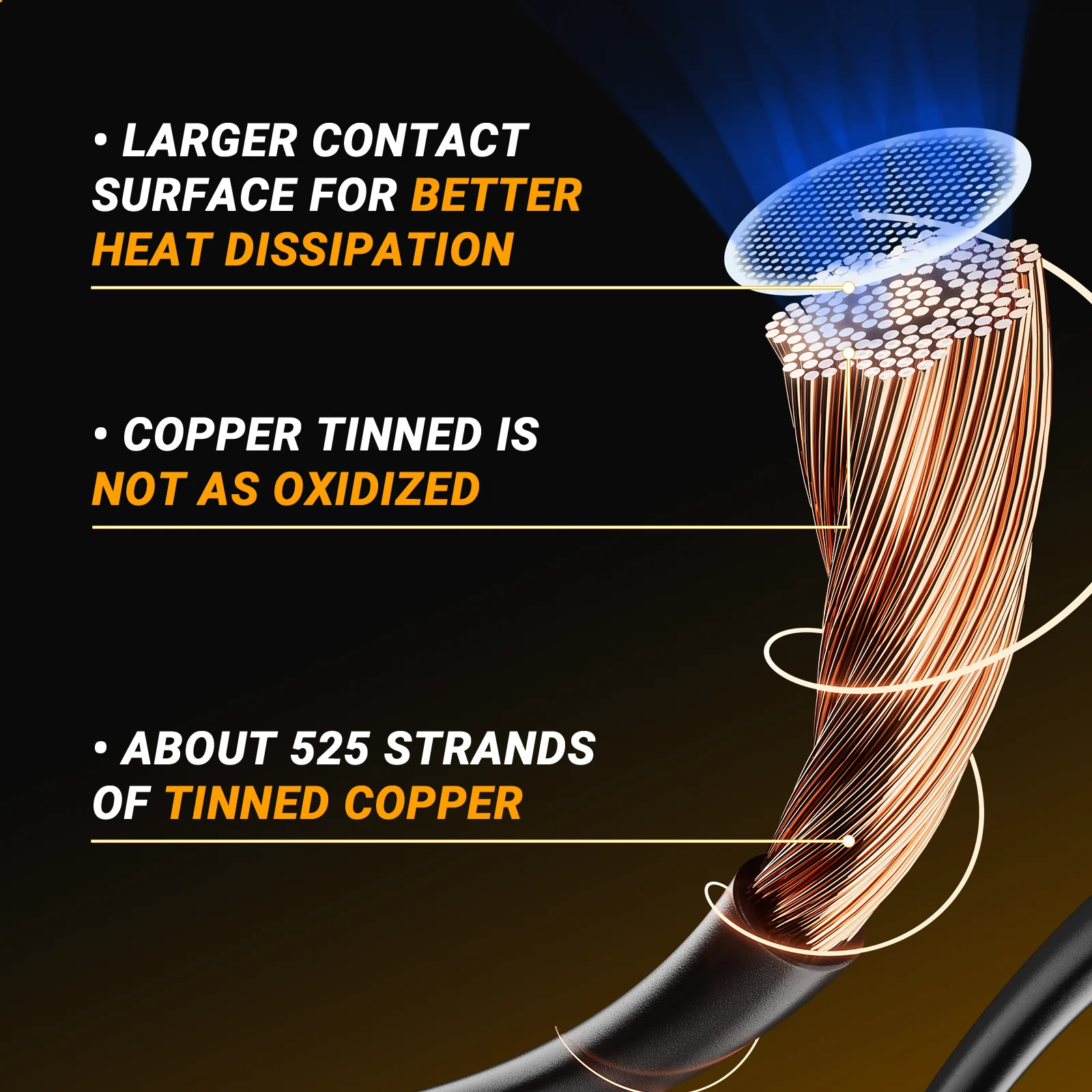 超長純銅ワイヤーラグ、バッテリーケーブルセットはezgo94-upメダリストtxtに適合、6面高圧配線、4ゲージ