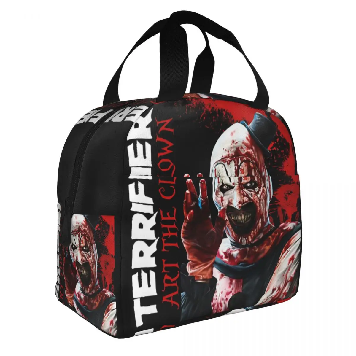 Art The Clown Halloween Horror Terrifiers Lunch Bag Women Warm Cooler Insulated Lunch Boxes for Office