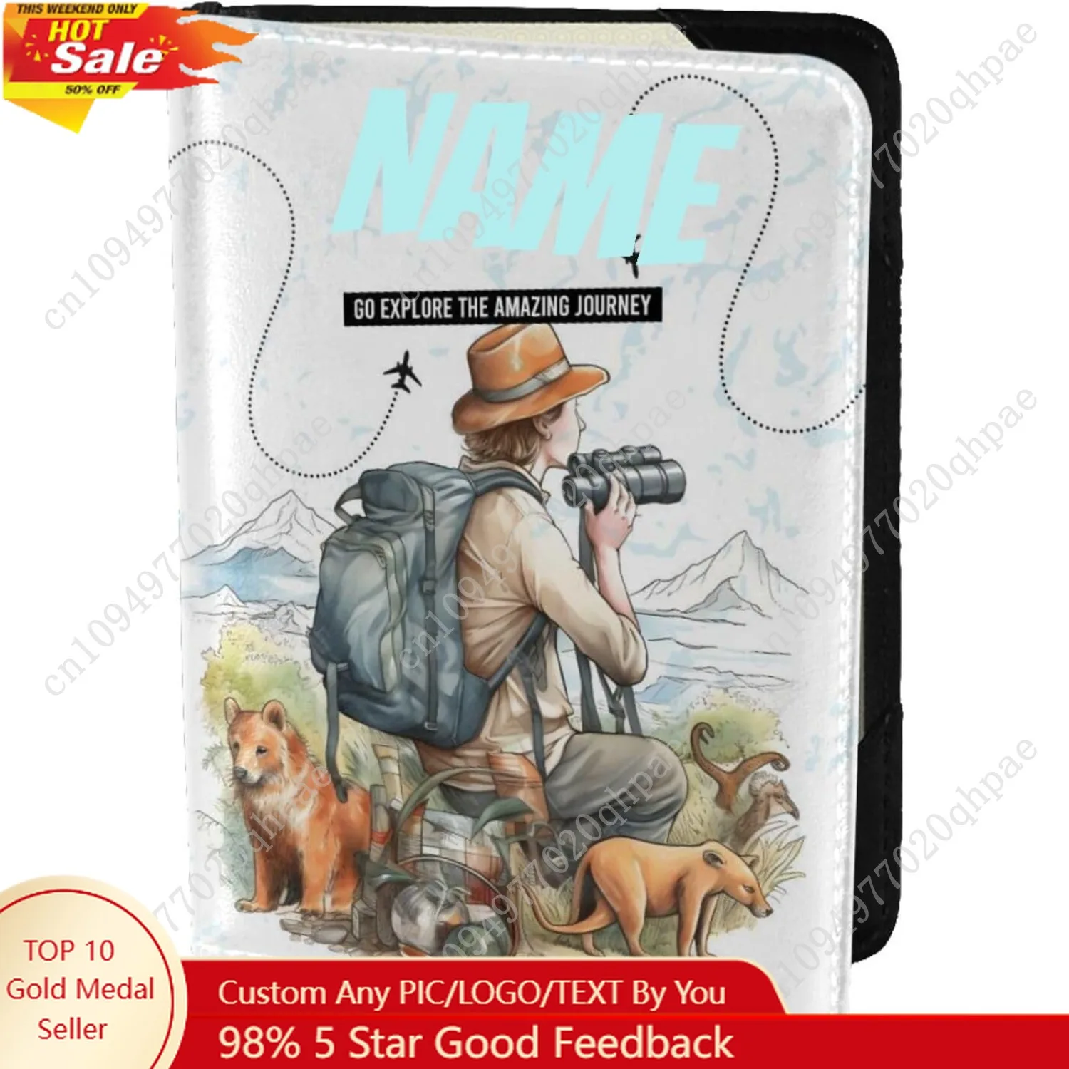 

Personalized Animal Passport Holder Travel Passports Cover Case For Family Flying Travelling Essentials