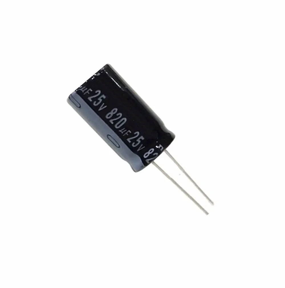 

5 pcs 820uF 25V 105C Radial Electrolytic Capacitor 10mm*20mm For arduino Board Module