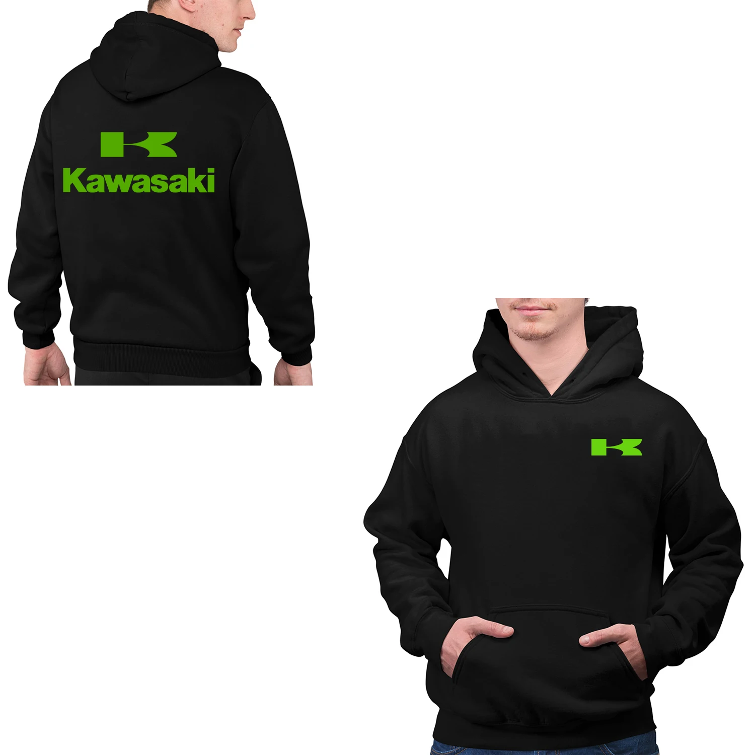 2024 Autumn Winter New Kawasaki motorcycle Men Hoodie Y2K Fashion Male Sweatshirt 2024 New Sport Women pullover