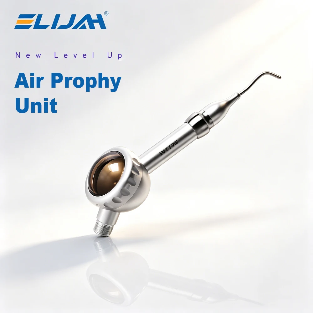 

ELIJAH Dental Teeth Whitening Spray Dental Air Driven Polisher Tooth Cleaning Sand Blasting Machine Dentistry Lab Equipment