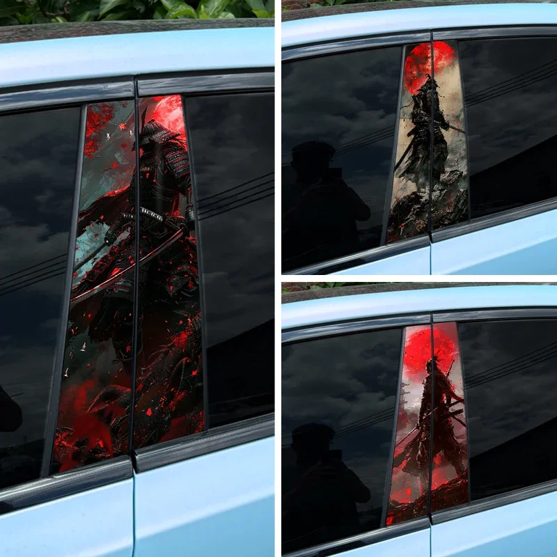 

1PC/2PCS Samurai JDM Car Stickers Auto B Pillar Vinyl Decals Waterproof Vehicle Doors Center Column Refit Styling Decoration