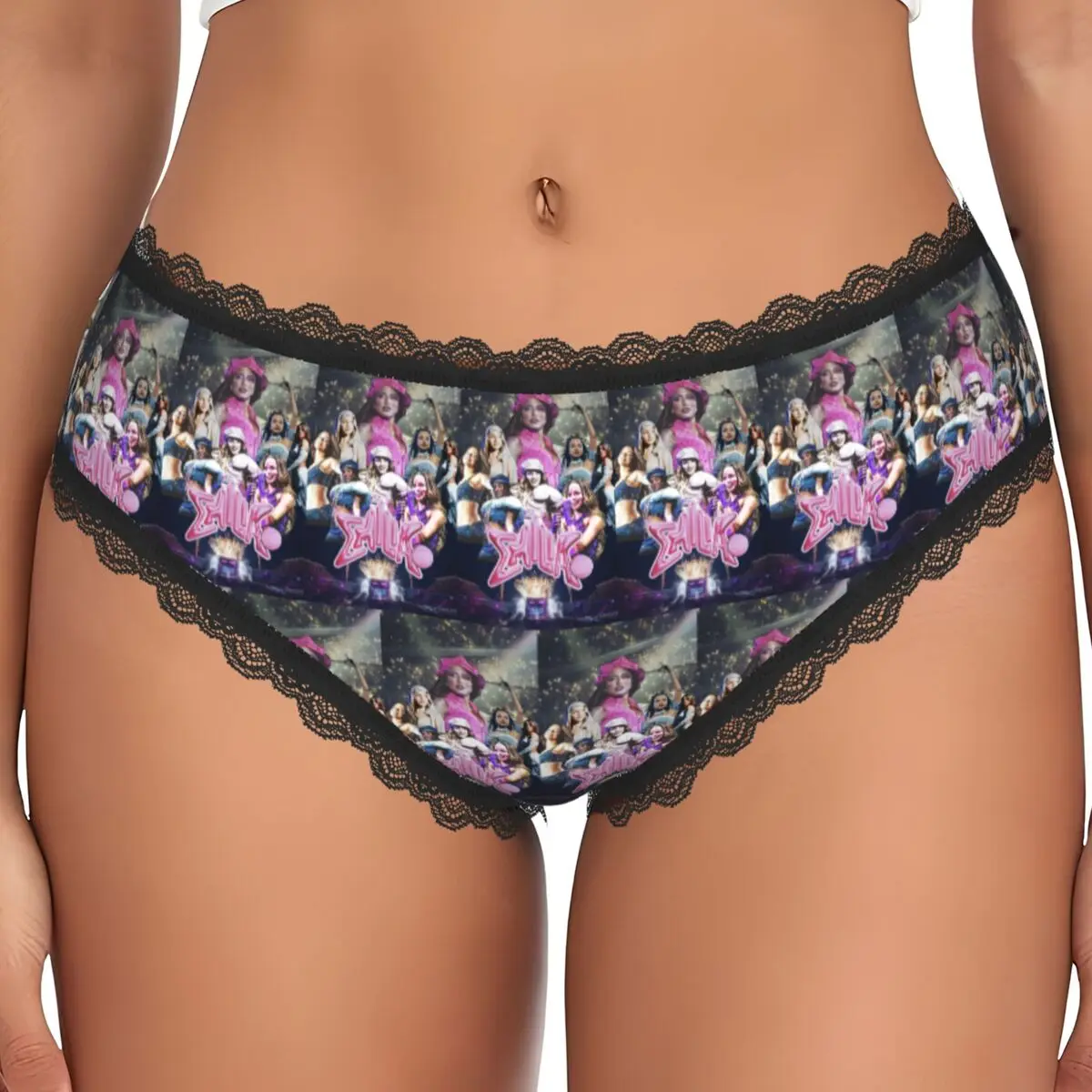 Custom Singer Emilia Mernes Cover Emilia Mp3 Panties Briefs Women's Comfort Briefs Underwear Breathable Female Underpants
