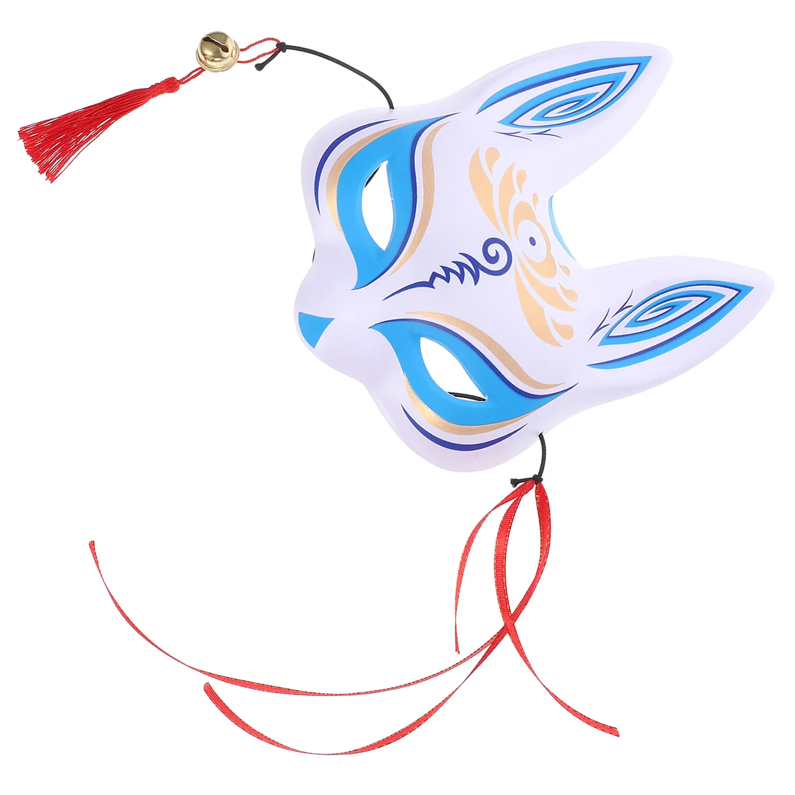 

Half-faced Cherry Blossom Fox Mask PVC Masquerade Cover Stylish Delicate Color Cosplay Party Halloween Role-playing Selfie Prop