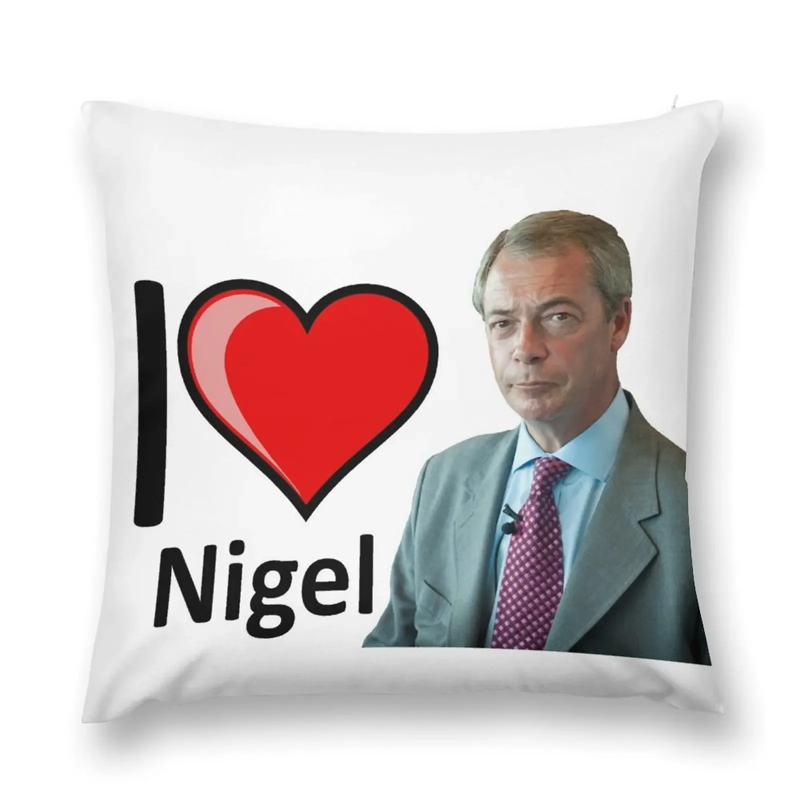 Fantastic I Love Nigel Farage Design Throw Pillow Cushion Cover Set Plaid Sofa Pillow Cases Decorative pillow