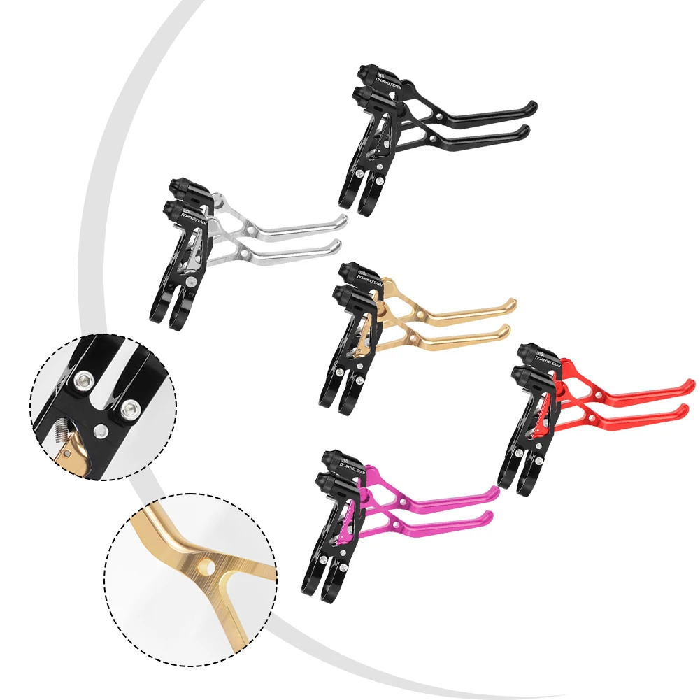 

1Pair Bicycle Brake Handle 78*115mm Lightweight Aluminium Alloy CNC Brake Levers For Folding Bike Handlebar Accessories