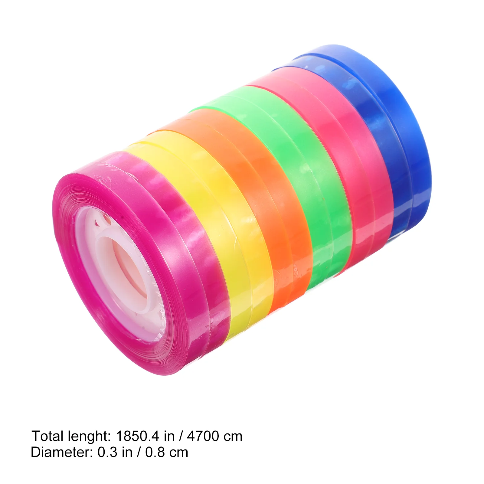 12 Rolls Magnetic Tape Color Transparent Colorful Gift DIY Crafts Clear Scrapbook Tapes Student