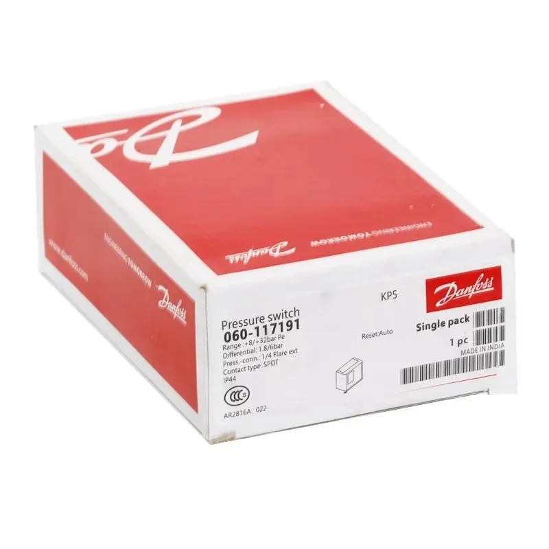 Контроллер давления Danfoss KP1 KP5 KP15 KP6B KP6W 060-117191 060-117391 060-118066 519066 519166 110191 110391 126491 126591