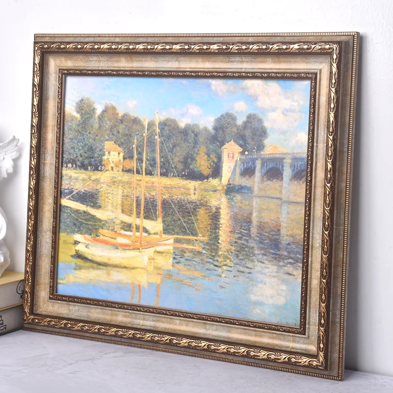European-style Picture frame with depth customized coquette decorations vintage Photo framed posters porta retrato Home Decor