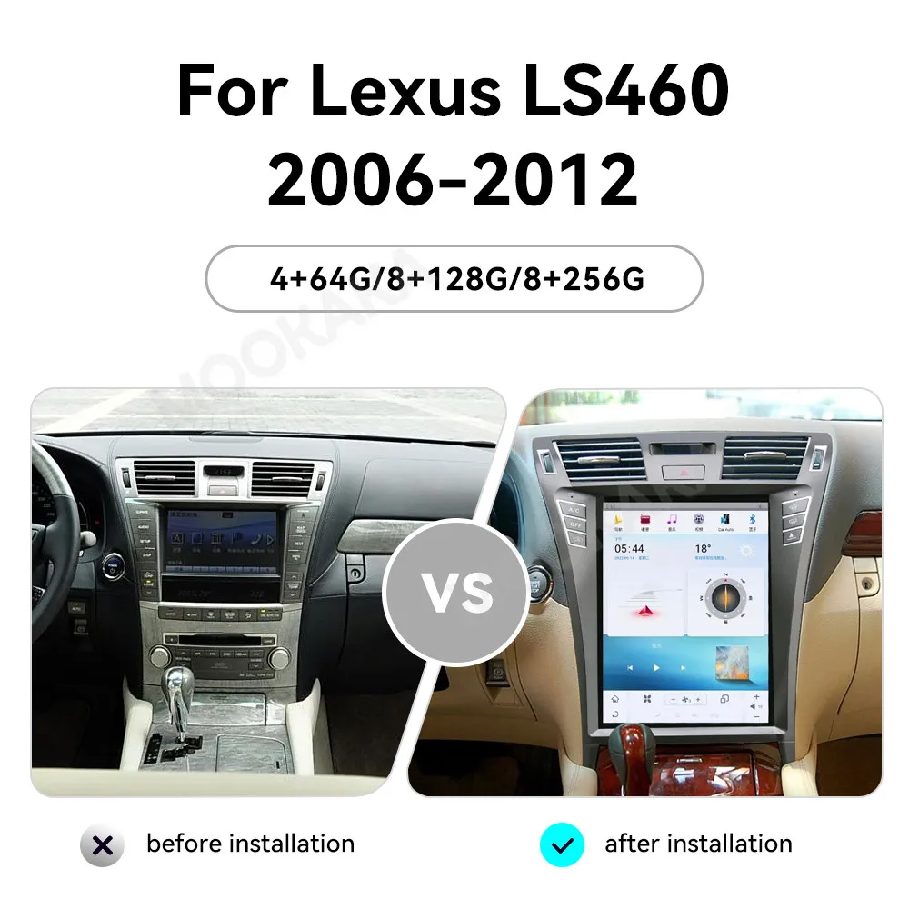 For Lexus LS460 2006-2012 Android Car Radio Multimedia Video Player Wireless Carplay Autoradio Stereo GPS Navigation Head Unit