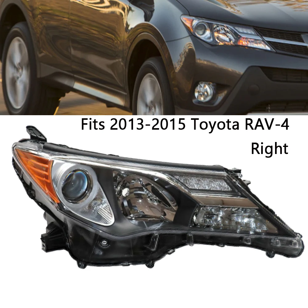 

Right Side Headlight Durable Passenger Side Headlamp Fits For 2013 2014 2015 Toyota Rav-4 High-Quality Headlight New